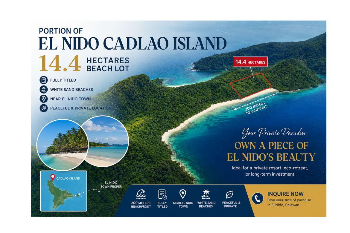 Land for Sale in Buena Suerte Poblacion, El Nido, Palawan