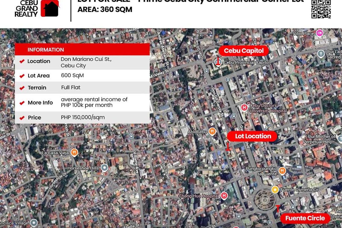 Land for Sale in Capitol Site, Cebu City, Cebu