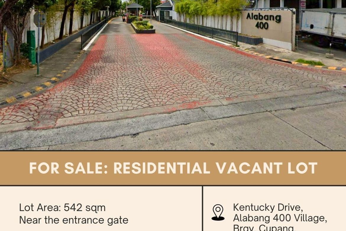 Land for Sale in Cupang, Muntinlupa, Metro Manila