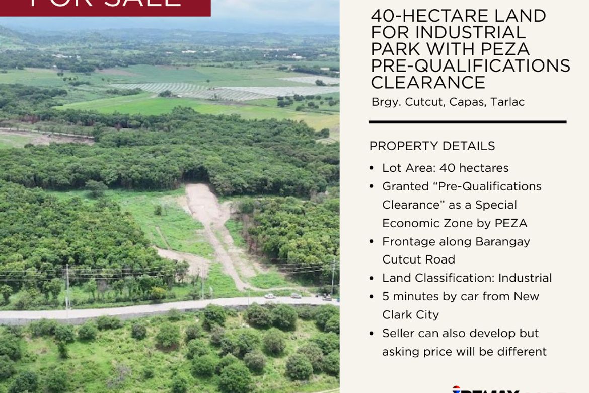 Land for Sale in Cutcut 1st, Capas, Tarlac