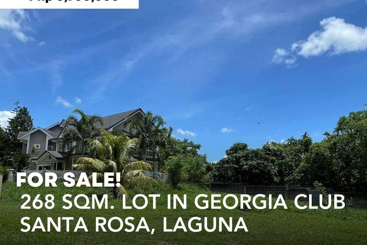 Land for Sale in Georgia Club, Don Jose, Santa Rosa, Laguna