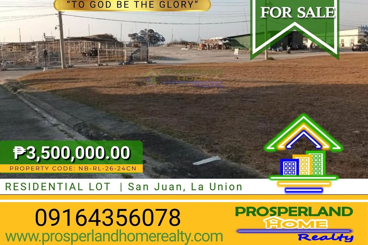 Land for Sale in Ili Norte, San Juan, La Union