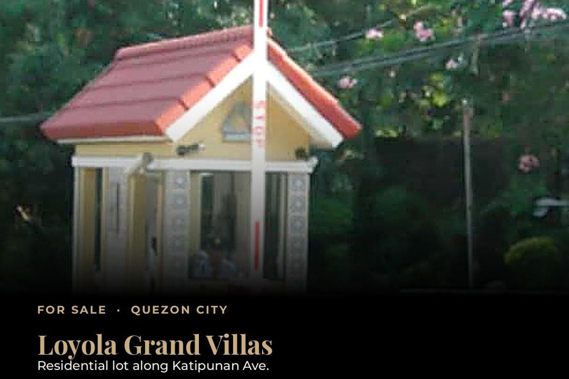 Land for Sale in LOYOLA GRAND VILLAS, Ramon Magsaysay, Quezon City, Metro Manila near LRT-1 Roosevelt