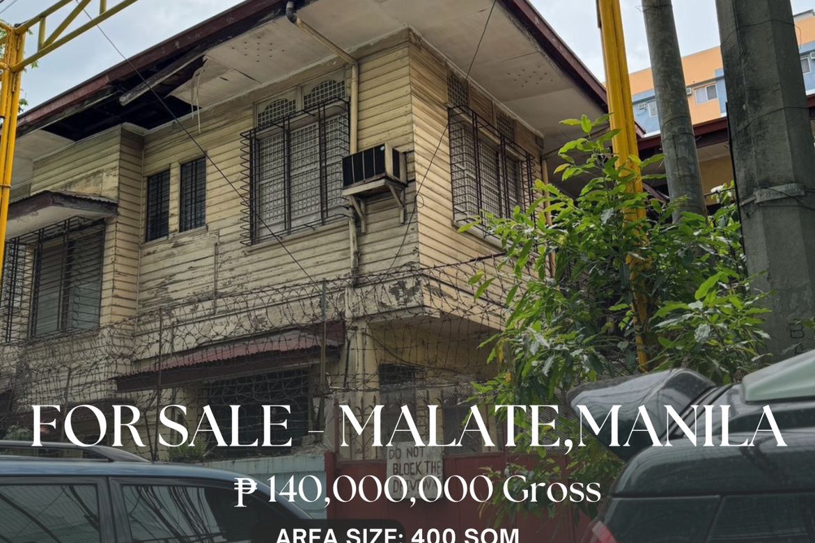 Land for Sale in Malate, Manila, Metro Manila near LRT-1 Vito Cruz