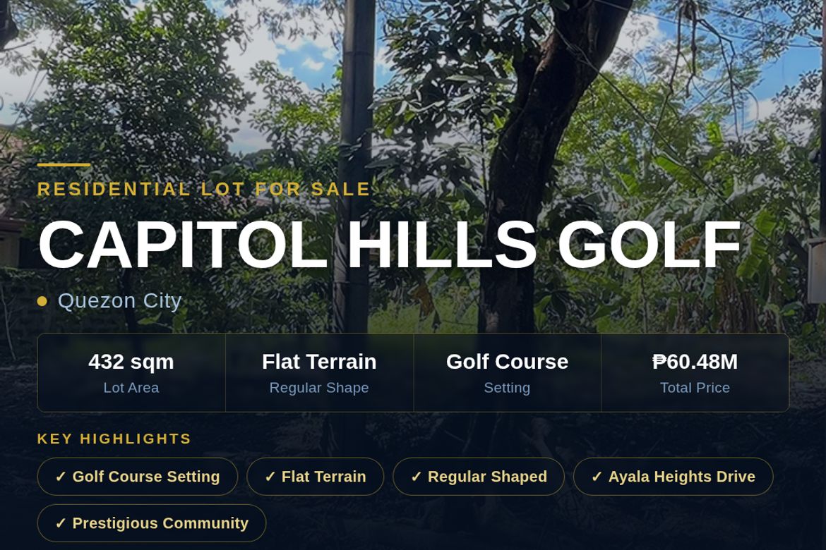 Land for Sale in Matandang Balara, Quezon City, Metro Manila