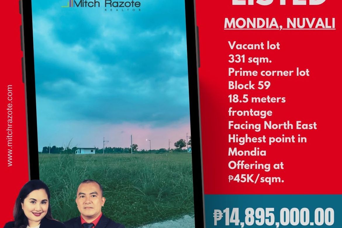 Land for Sale in Mondia NUVALI, Canlubang, Calamba, Laguna