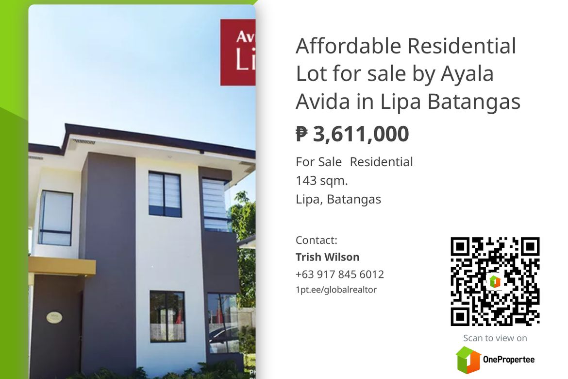 Land for Sale in Poblacion Barangay 9, Lipa, Batangas