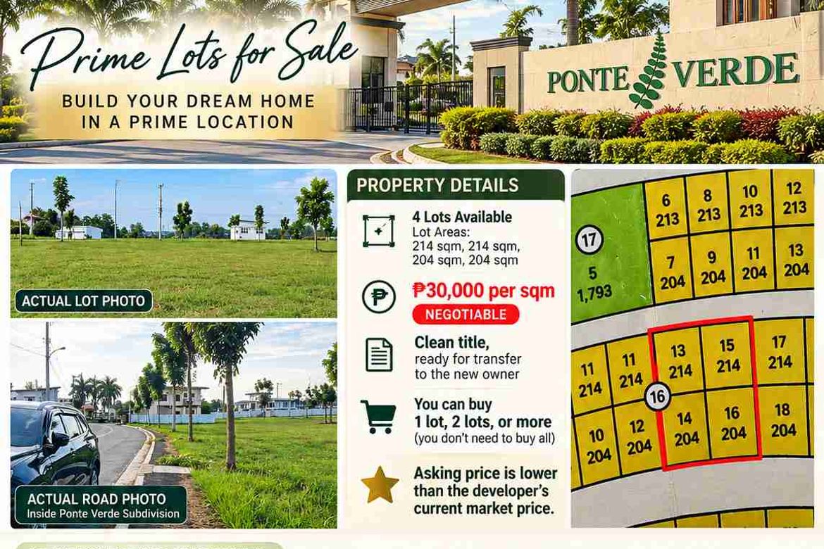 Land for Sale in Ponte Verde - Davao, Sasa, Davao City, Davao del Sur – photo 5