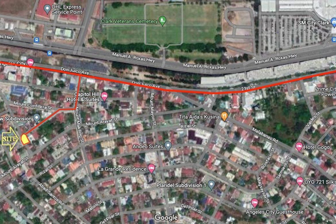 Land for Sale in Pulung Maragul, Angeles, Pampanga