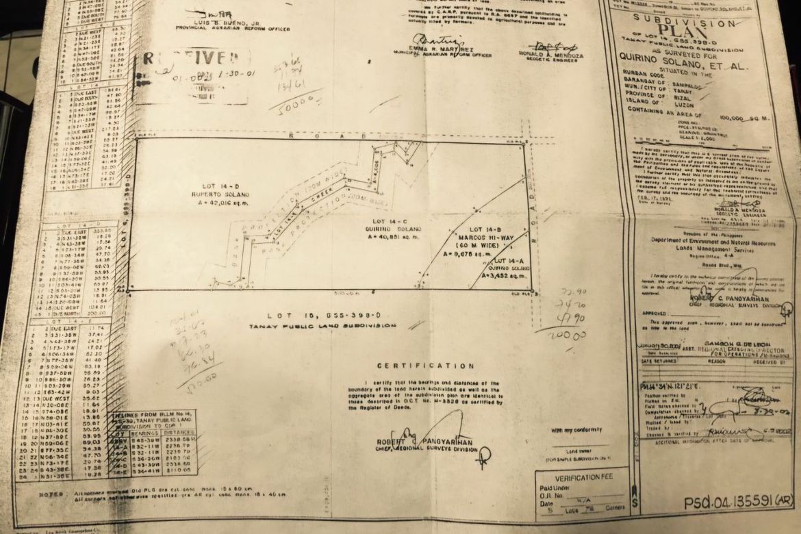 Land for Sale in Sampaloc, Tanay, Rizal