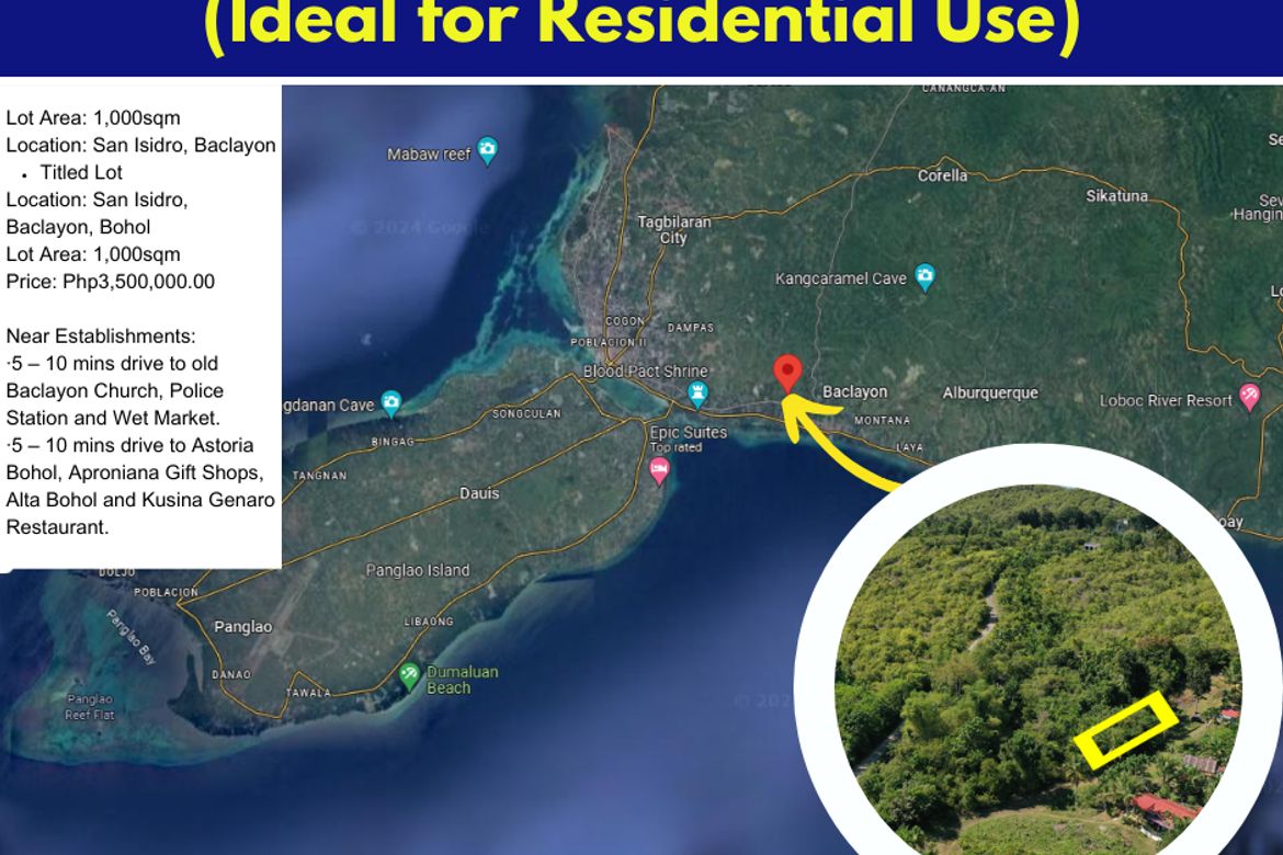 Land for Sale in San Isidro, Baclayon, Bohol