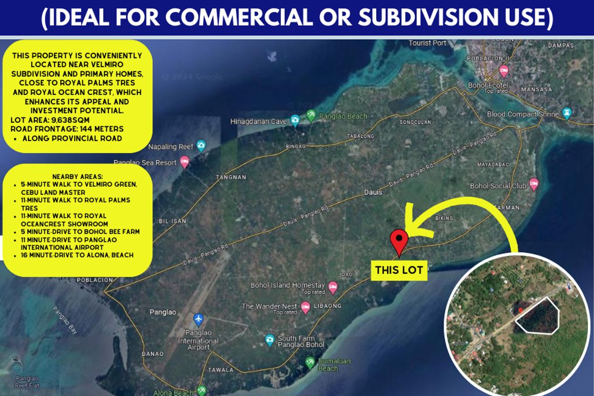 Land for Sale in San Isidro, Dauis, Bohol