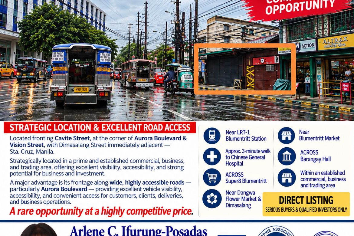 Land for Sale in Santa Cruz, Manila, Metro Manila near LRT-1 Blumentritt – photo 2