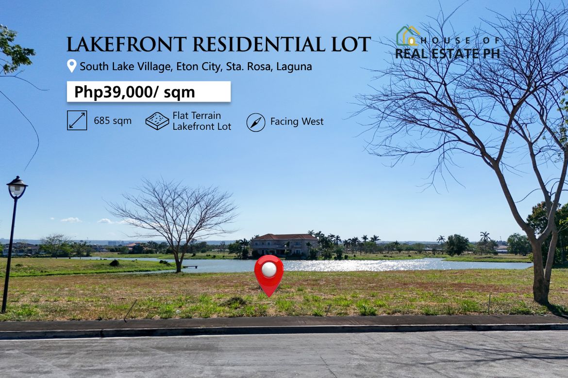 Land for Sale in South Lake Village at Eton City, Don Jose, Santa Rosa, Laguna