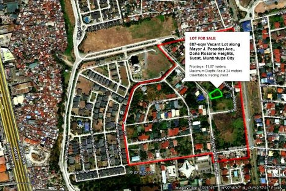 Land for Sale in Sucat, Muntinlupa, Metro Manila