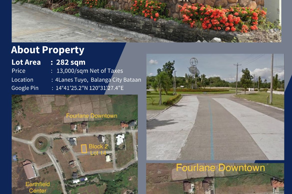 Land for Sale in Tuyo, Balanga, Bataan