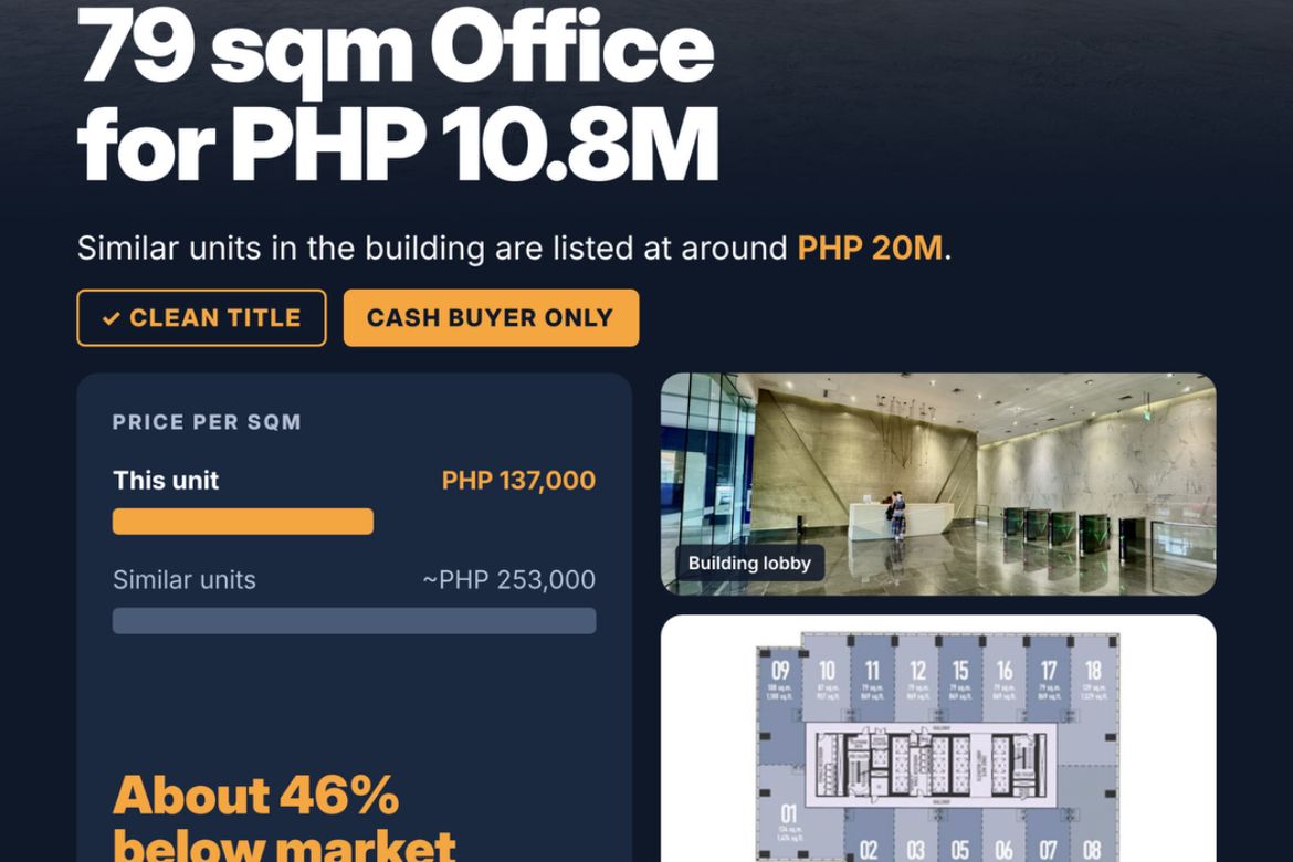 Office for Sale in The Stiles Enterprise Plaza, Carmona, Makati City