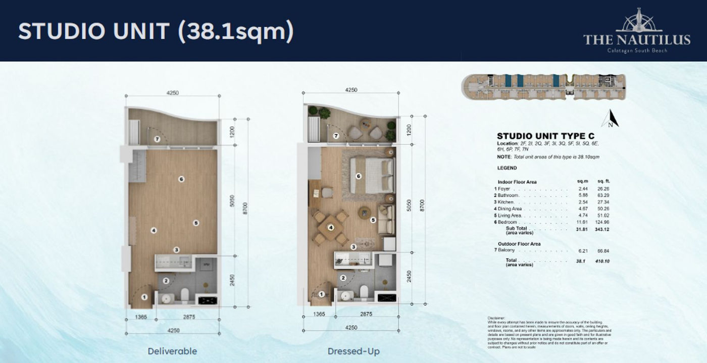 Studio Beachfront Condotel Unit for Sale at The Nautilus, Balitoc, Calatagan, Batangas – photo 7