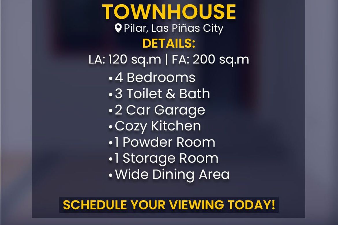 Townhouse for Sale in Pilar, Las Piñas, Metro Manila – photo 2