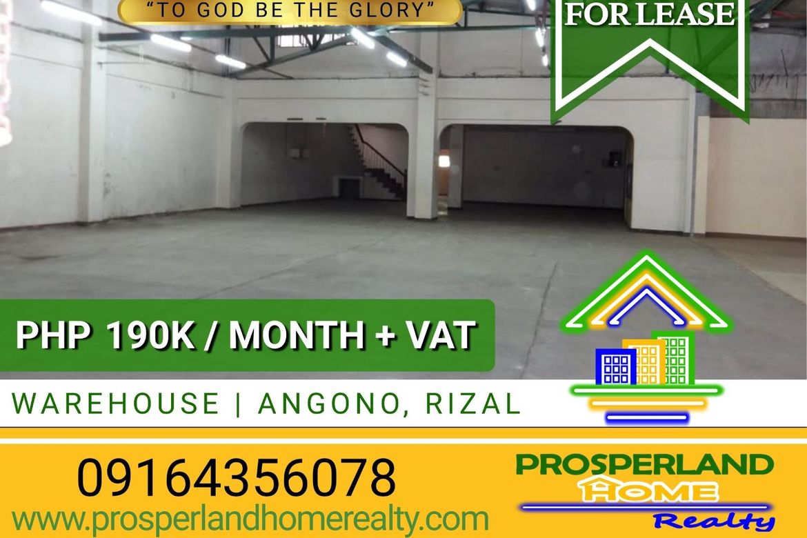 Warehouse / Factory for Rent in San Isidro, Angono, Rizal