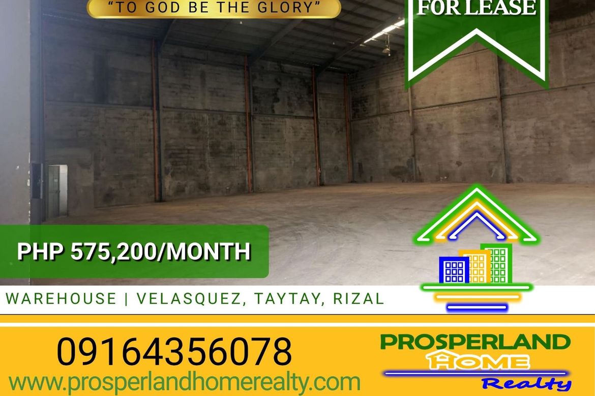Warehouse / Factory for Rent in San Juan, Taytay, Rizal