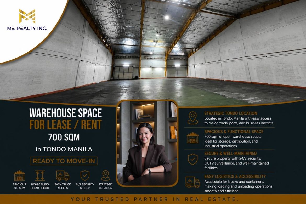 Warehouse / Factory for Rent in Tondo, Manila, Metro Manila
