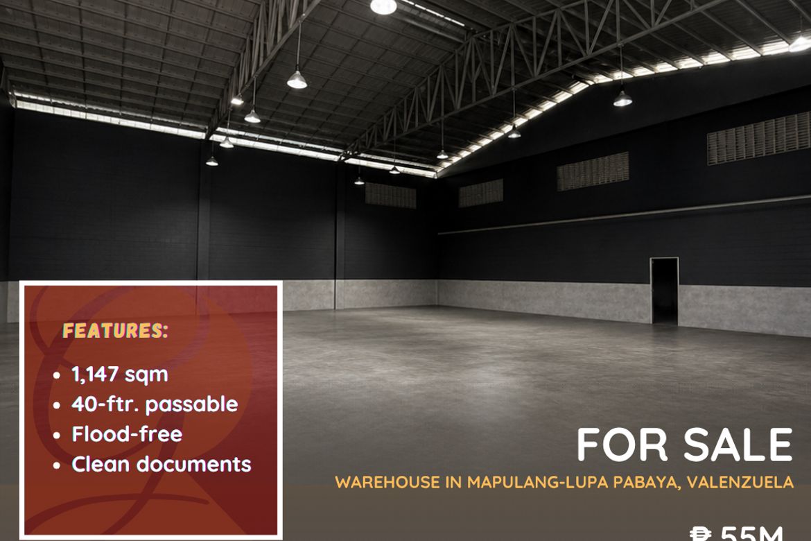 Warehouse / Factory for Sale in Mapulang Lupa, Valenzuela, Metro Manila