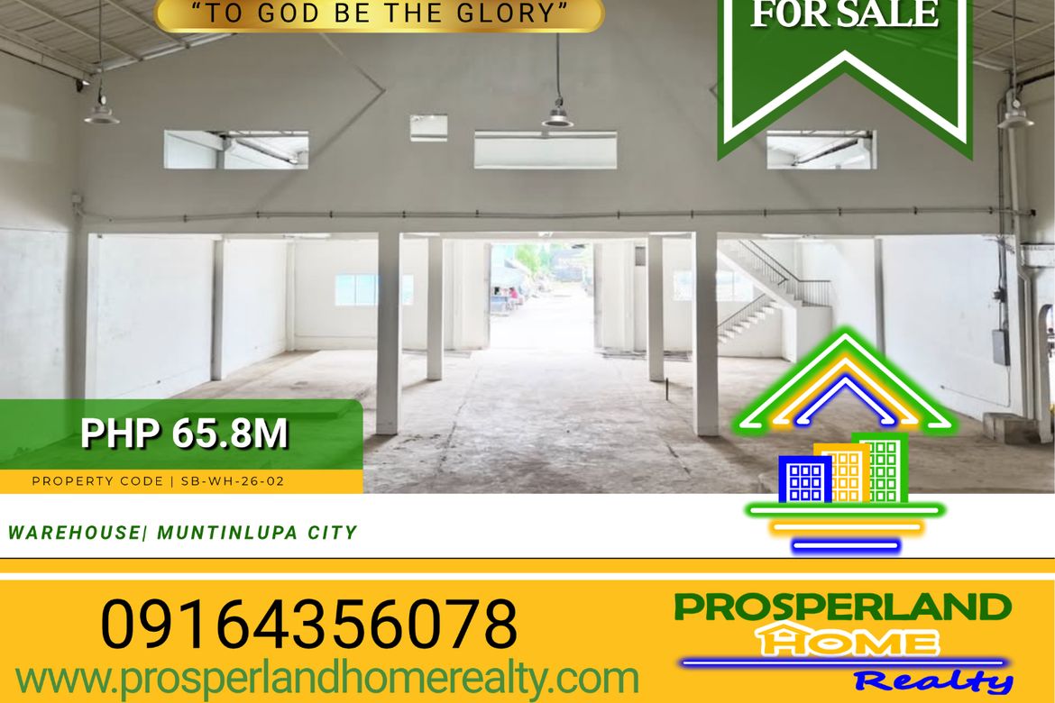 Warehouse / Factory for Sale in Putatan, Muntinlupa, Metro Manila